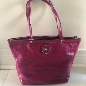 Coach Tote Purse - Magenta